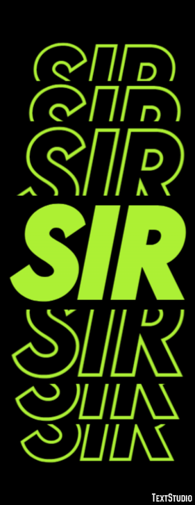 Sir Efecto de Texto