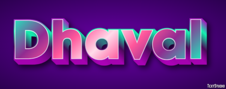 Dhaval Text Effect