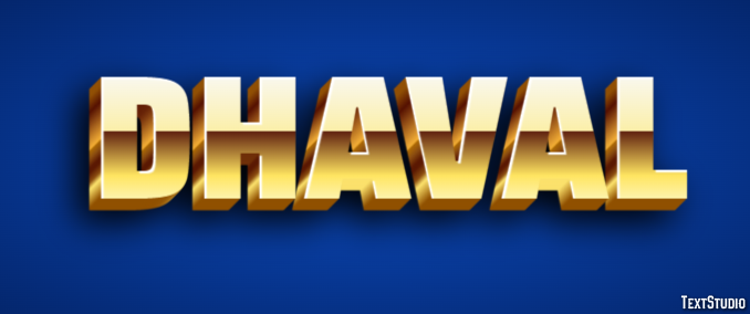 Dhaval Text effect