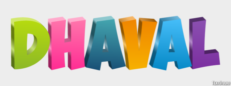 Dhaval Text Effect