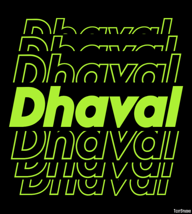 Dhaval Text Effect