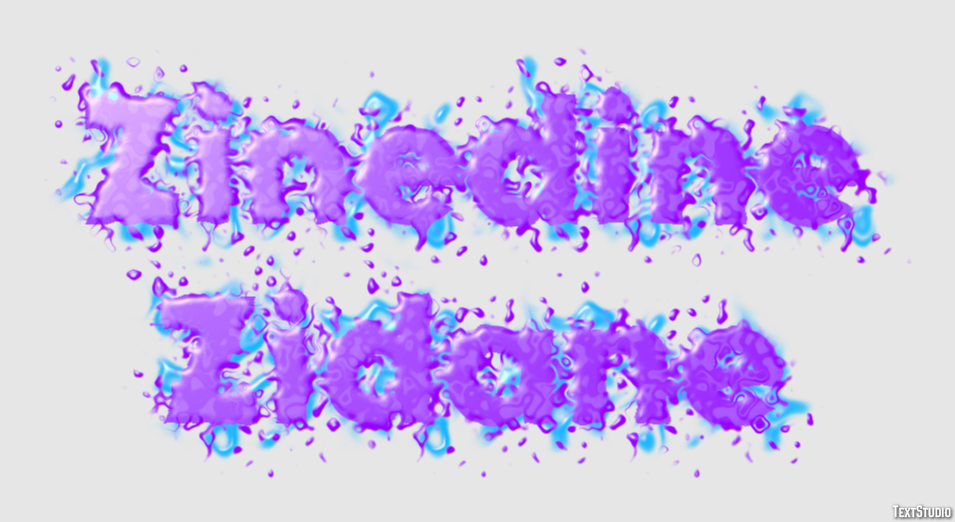 Zinedine Zidane Text effect
