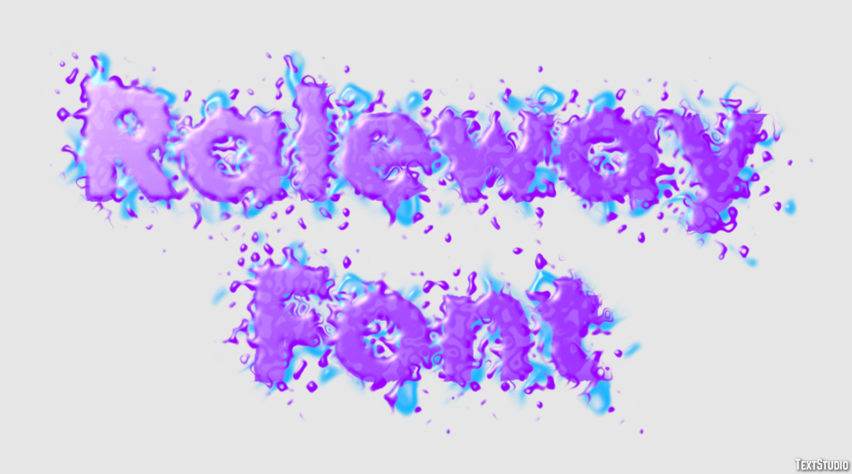 Raleway Font Efekt tekstowy