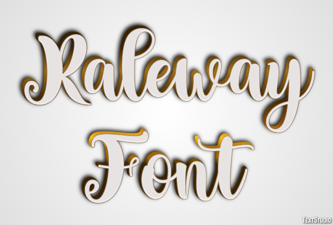 Raleway Font Efekt tekstowy