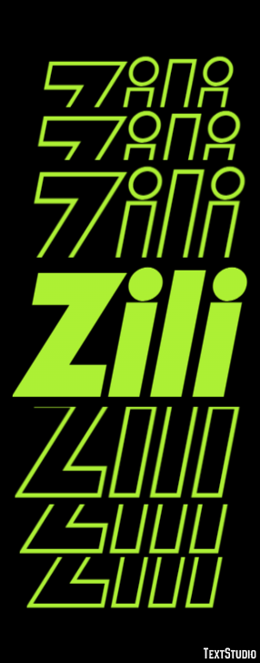 Zili Efecto de Texto