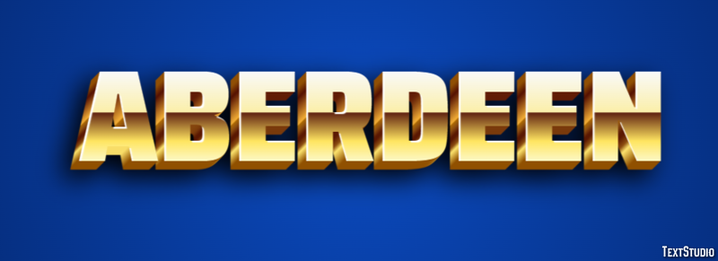 Aberdeen Efekt tekstowy