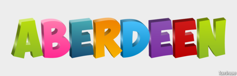 Aberdeen Text Effect
