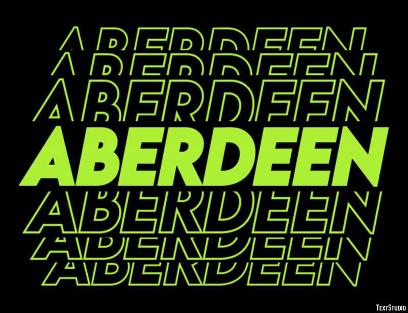 Aberdeen Efekt tekstowy