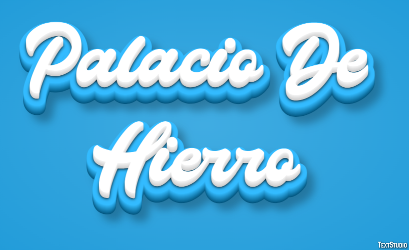Palacio De Hierro Effetto testo