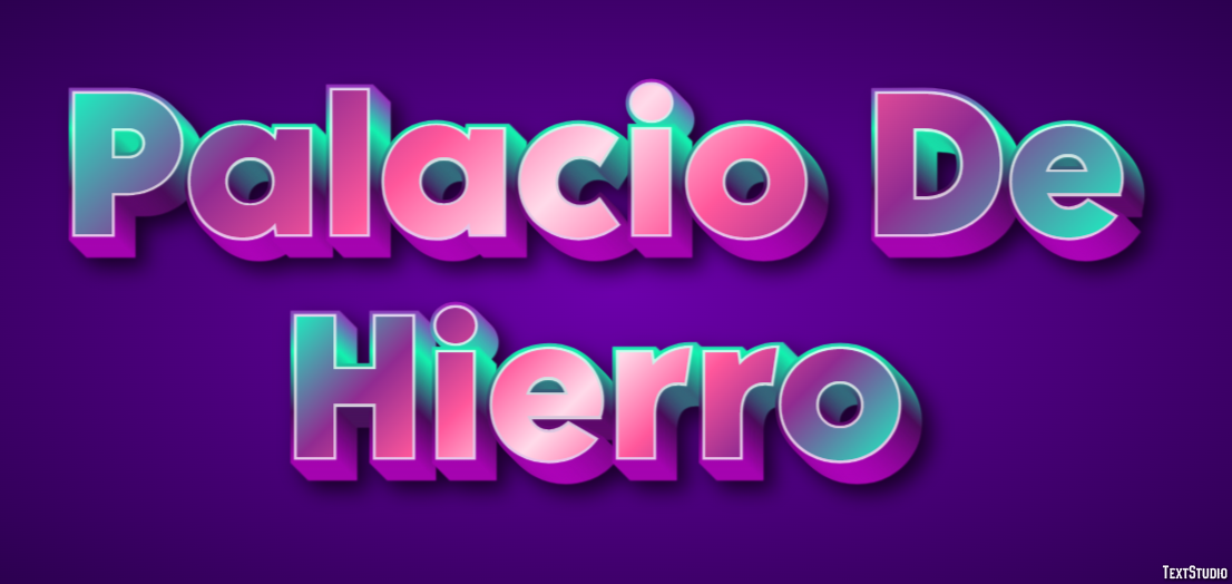 Palacio De Hierro Effetto testo