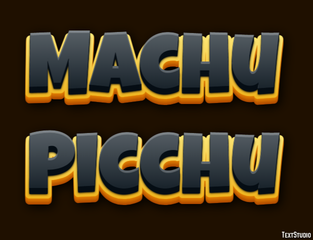 Machu Picchu Effetto testo
