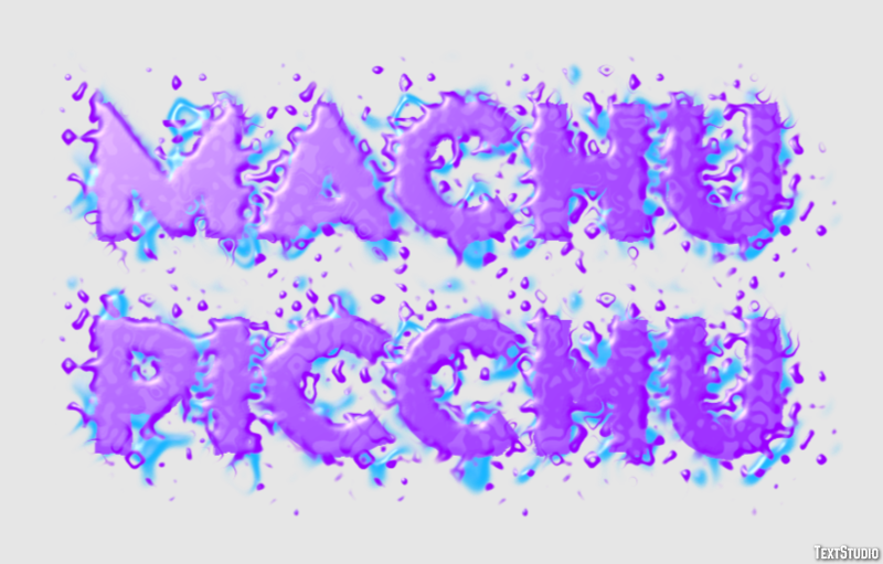 Machu Picchu Effetto testo