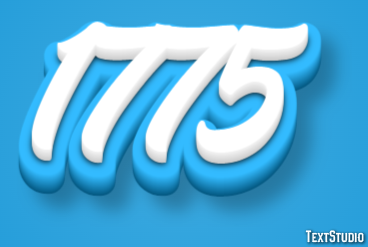 1775 Text Effect