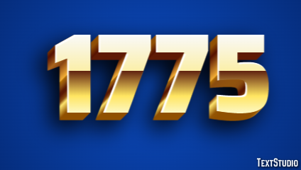 1775 Text Effect
