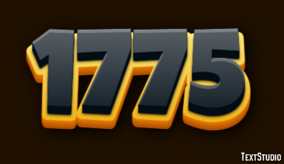 1775 Text Effect