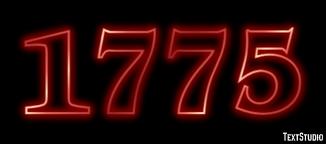 1775 Text Effect