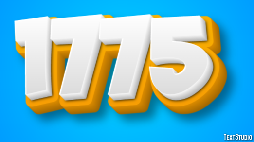 1775 Text Effect