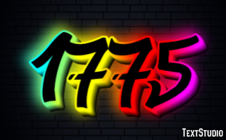 1775 Text Effect