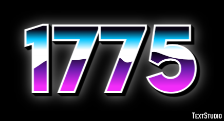 1775 Text Effect