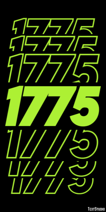 1775 Text Effect