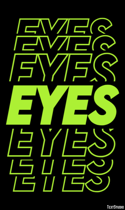 Eyes Efecto de Texto