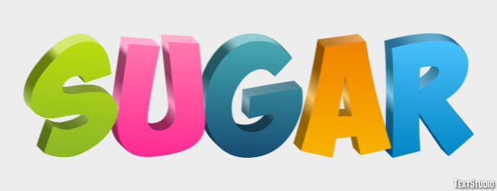 Sugar Effetto testo