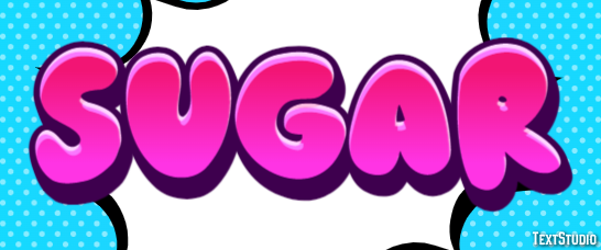 Sugar Efekt tekstowy