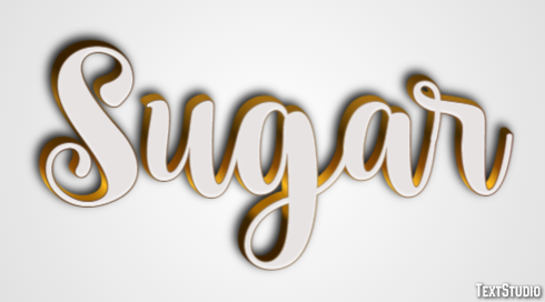 Sugar Effetto testo