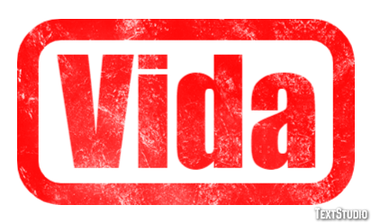 Vida Efeito de texto