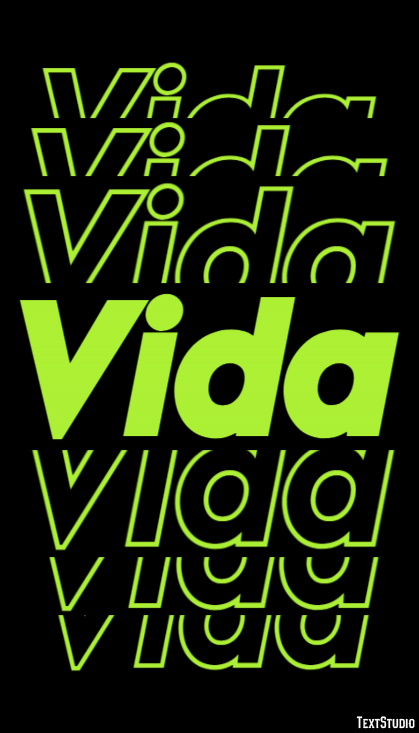 Vida Effet de Texte