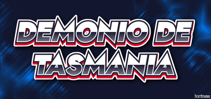 Demonio de Tasmania Texteffekt
