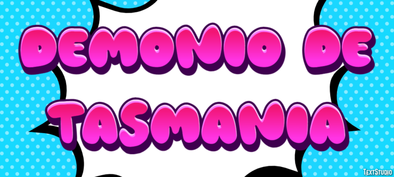Demonio de Tasmania Texteffekt
