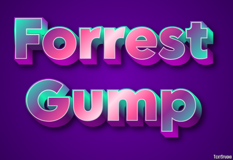Forrest Gump テキスト効果