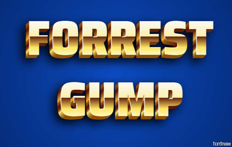 Forrest Gump Text Effect