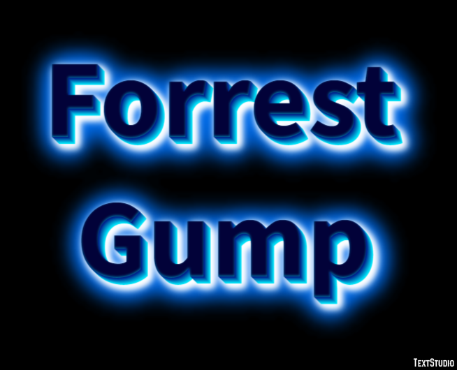 Forrest Gump Эффект текста