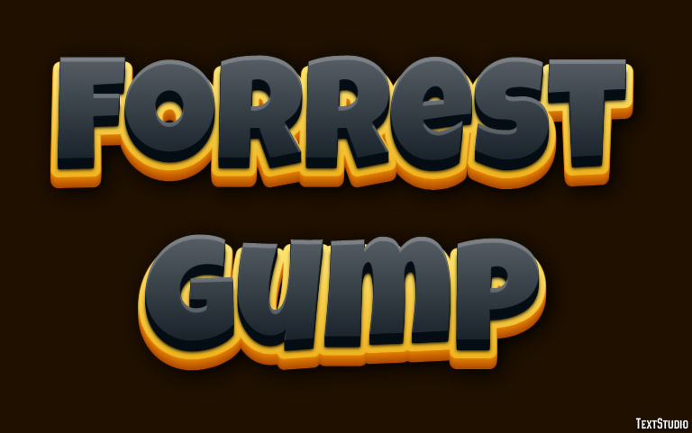 Forrest Gump Text Effect