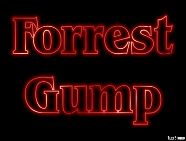Forrest Gump テキスト効果