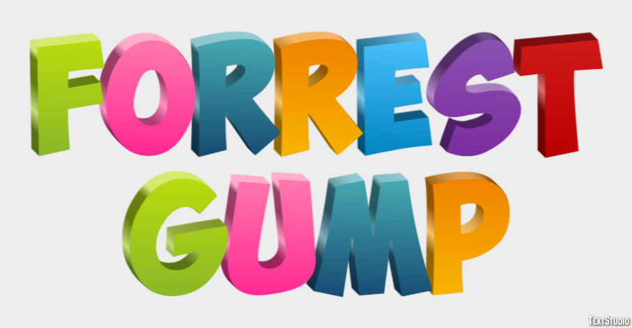 Forrest Gump テキスト効果