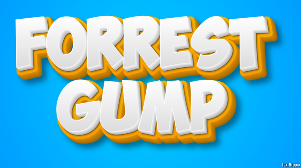 Forrest Gump Text Effect