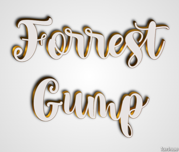 Forrest Gump Text Effect
