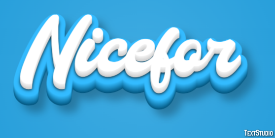 Nicefor Efekt tekstowy