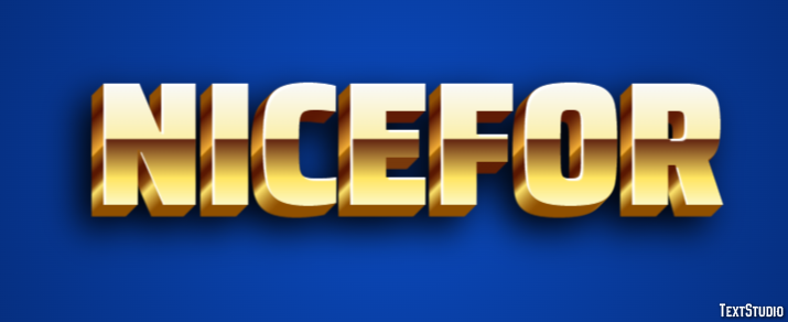 Nicefor Efekt tekstowy
