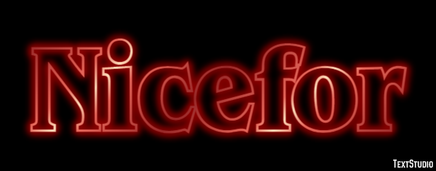 Nicefor Efekt tekstowy