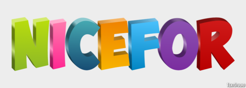 Nicefor Efekt tekstowy