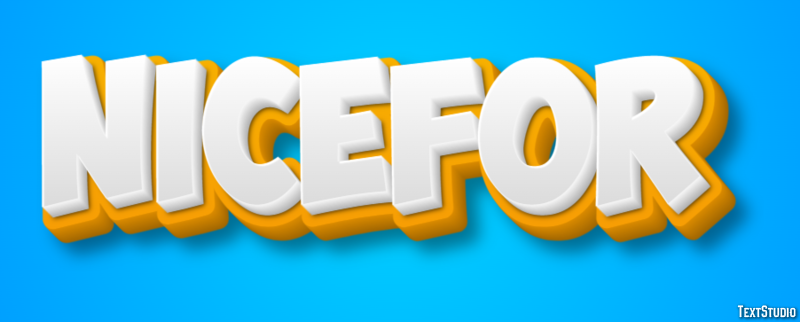 Nicefor Efekt tekstowy