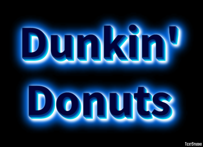 Dunkin' Donuts Efecto de Texto