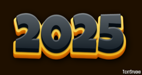 2025 Text Effect
