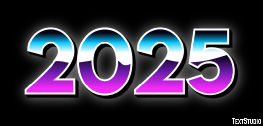 2025 Text Effect