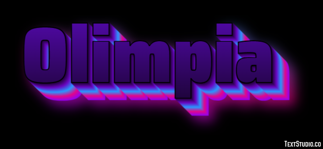 Olimpia Effetto testo