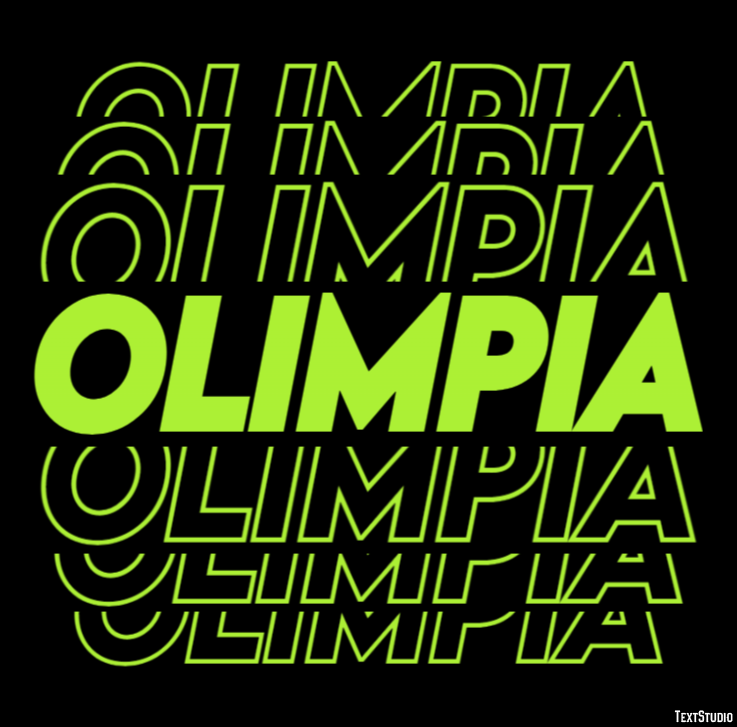 Olimpia Effetto testo
